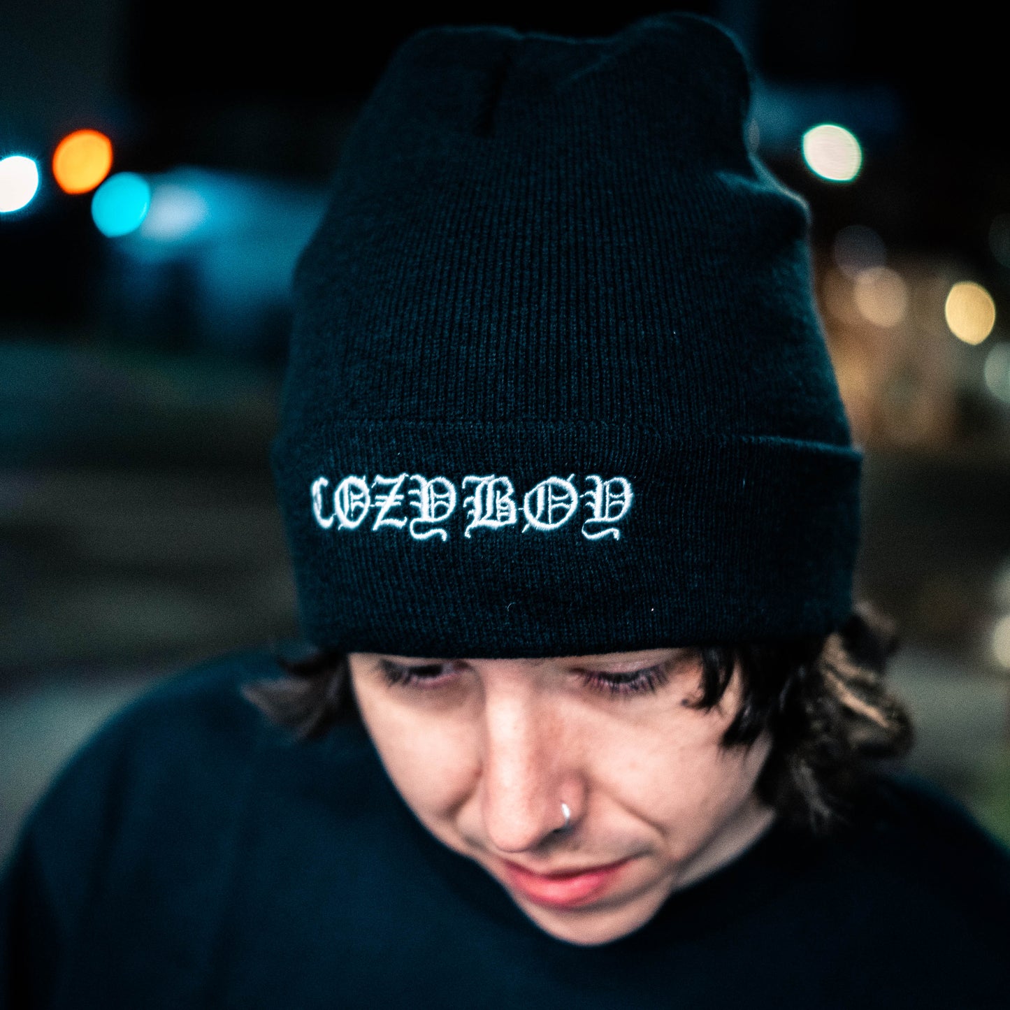 CØZYBØY old english embroidered beanie