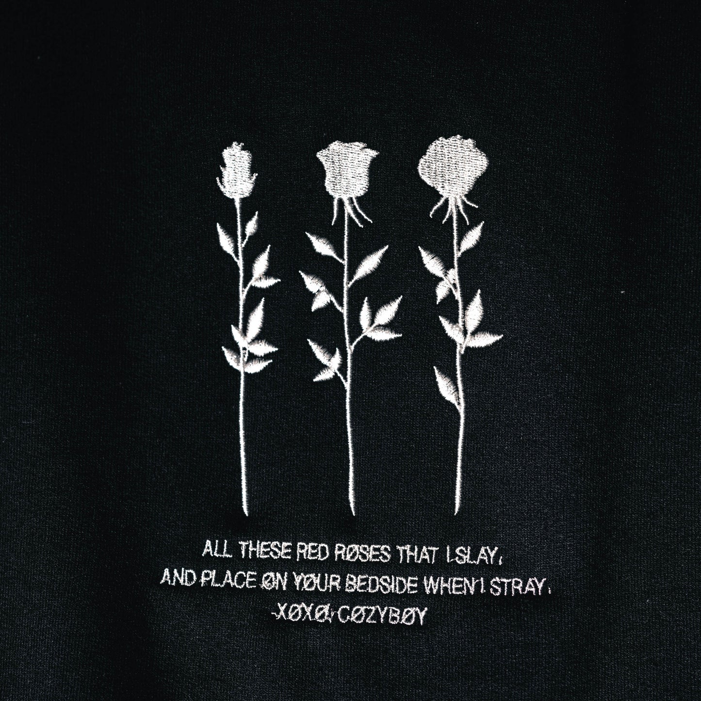 RØSES THAT I SLAY - embroidered hoodie